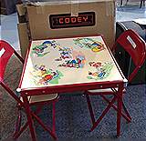 Childs table and chairs from the 1950's in original box 